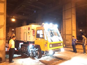 inspection of rail road grinder philippines MRT3-1