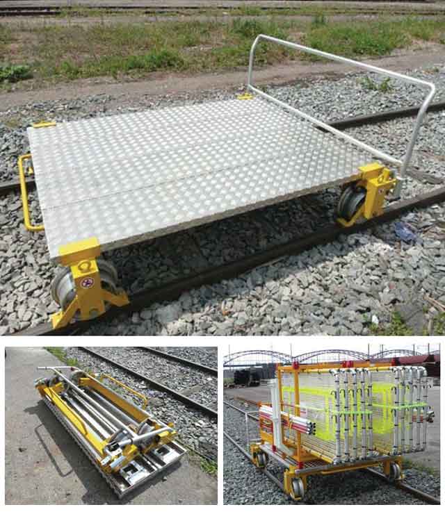 Lightweight self braking trolley