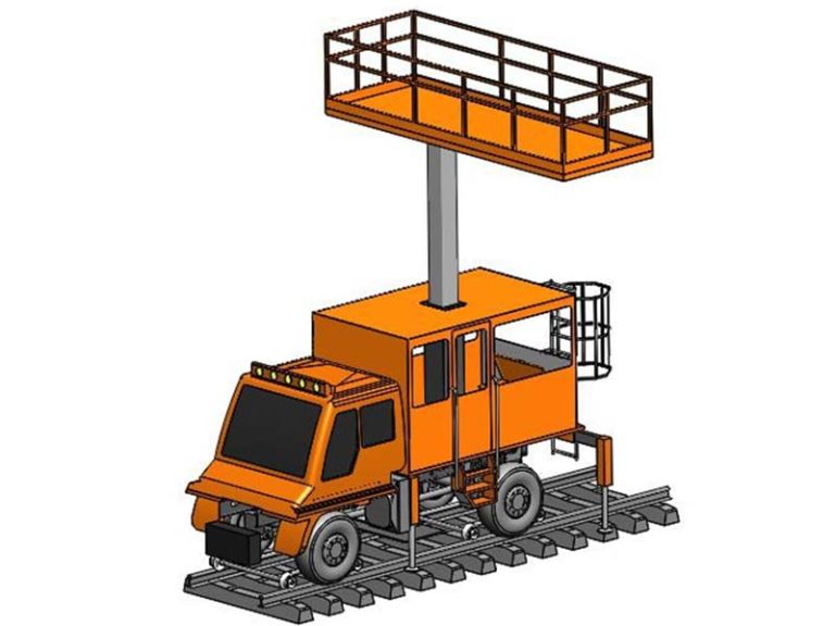 elevated plateform for unimog