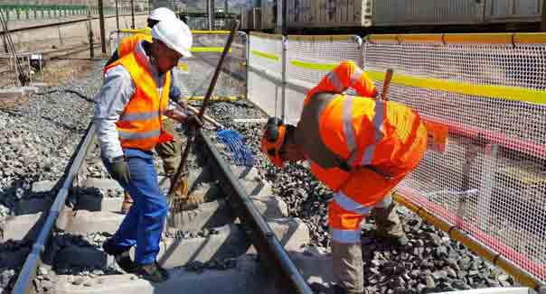 maintenance ballast gare de modane