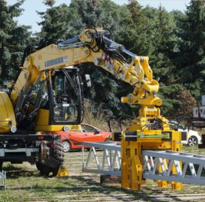 levage poteau acier grue à pince