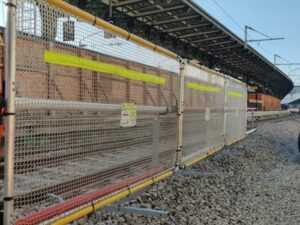 barrières de sécurisation de chantier ferroviaire