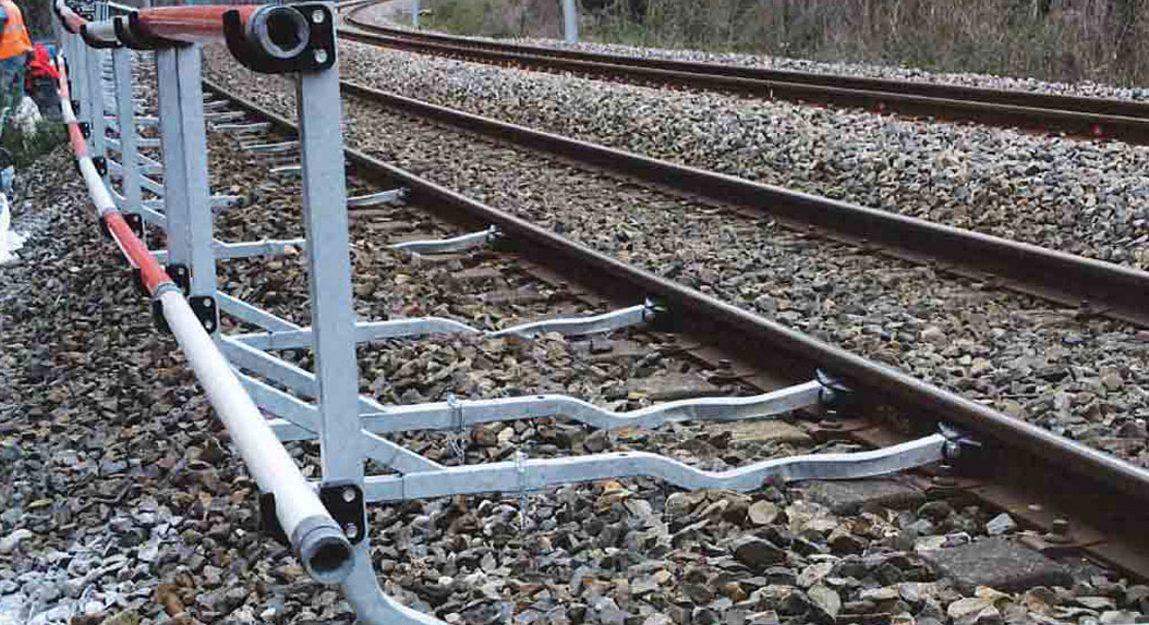 installation barrière de chantier sncf voie ferrée valence