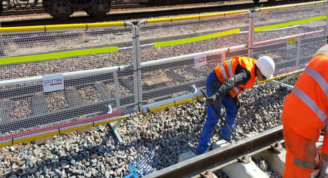 protection travaux barrière entrevoie gare sncf modane