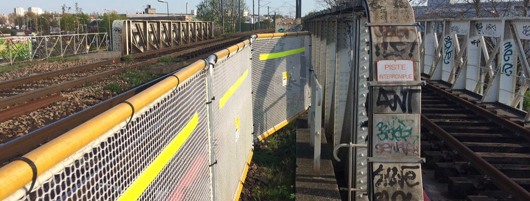 sécurisation personnel d'intervention sur pont ferroviaire