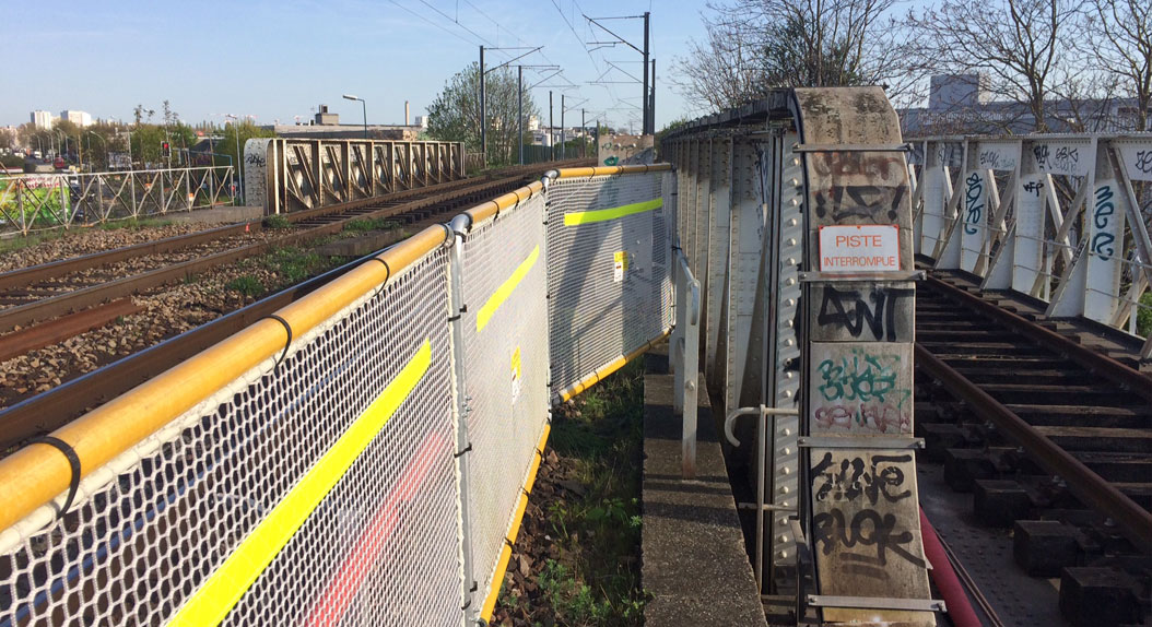 sécurisation personnel d'intervention sur pont ferroviaire